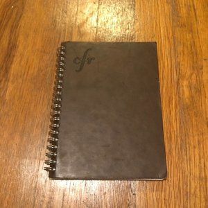 Brown Ruled Leatherlike Notebook